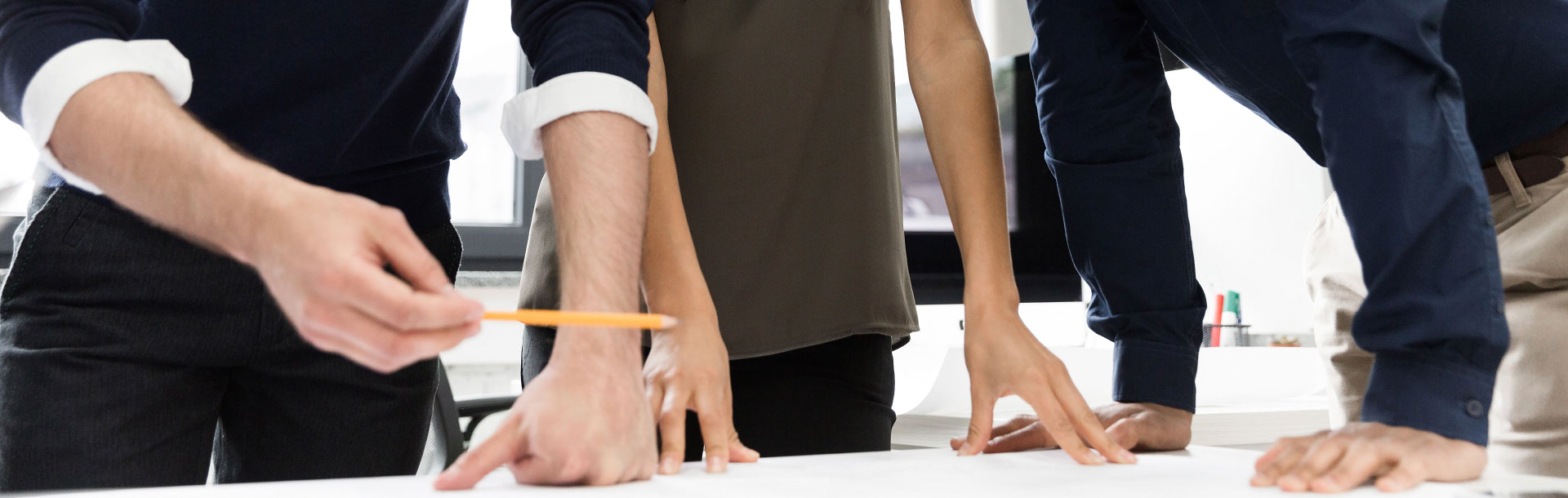 ידיים בפגישת עבודה